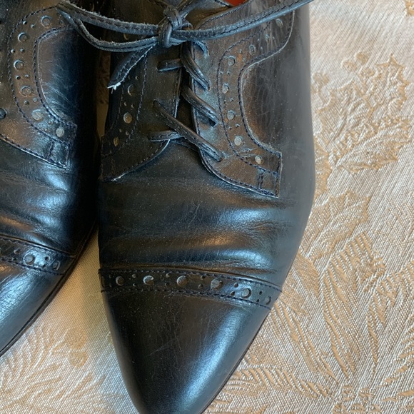 Andrew Geller Black Leather Flats - Picture 5 of 7